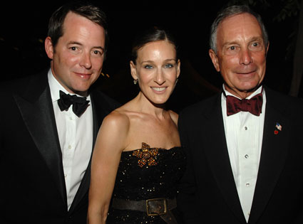 Matthew Broderick, Sarah Jessica Parker, Mayor Bloomberg Matthew Broderick, Sarah Jessica Parker, Mayor Bloomberg